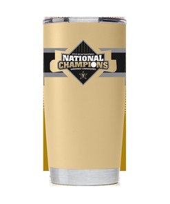Vanderbilt World Series Champs Gold Striped Tumbler - Celebrate Vanderbilt's World Series Victory