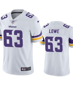 Vederian Lowe 63 Minnesota Vikings White Vapor Limited Jersey