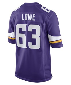 Vederian Lowe Minnesota Vikings Game Player Jersey - Purple