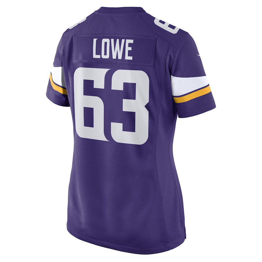 Vederian Lowe Minnesota Vikings Women's Game Player Jersey - Purple