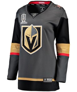 Vegas Golden Knights 2023 Stanley Cup Champions Alternate Breakaway Women Jersey - Black