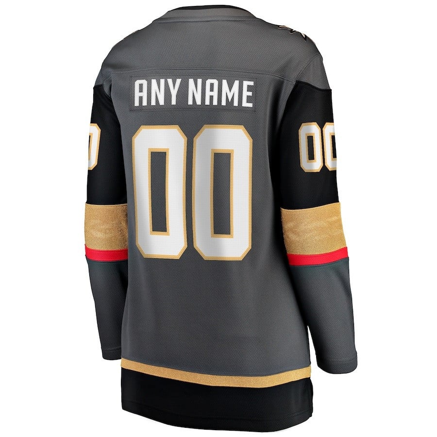 Vegas Golden Knights 2023 Stanley Cup Champions Patch Alternate Breakaway Custom 00 Women Jersey - Black