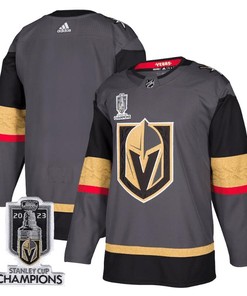 Vegas Golden Knights 2023 Stanley Cup Champions Patch Alternate Breakaway Jersey - Black