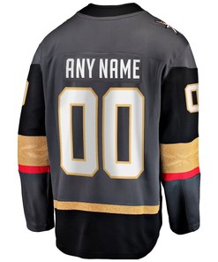 Vegas Golden Knights 2023 Stanley Cup Champions Patch Custom 00 Alternate Breakaway Custom Jersey - Black