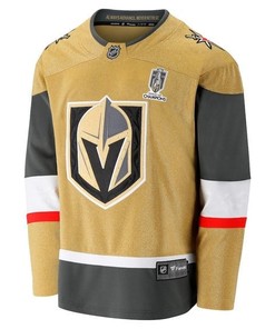 Vegas Golden Knights 2023 Stanley Cup Champions Patch Home Men Jersey - Gold