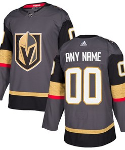 Vegas Golden Knights Adidas Authentic Custom Jersey Gray Custom Jerseys Nhl