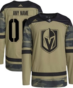 Vegas Golden Knights Adidas Military Appreciation Team Authentic Custom Practice Jersey - Camo Custom Jerseys Nhl