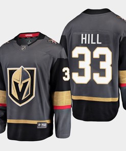 Vegas Golden Knights Adin Hill 33 Alternate Black Jersey Breakaway Player