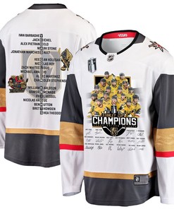 Vegas Golden Knights Celebrating Vegas' Championship 2023 Stanley Cup Men Jersey - White