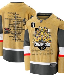 Vegas Golden Knights Celebrating Vegas' Championship 2023 Stanley Cup Men Jersey - Yellow