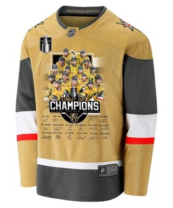 Vegas Golden Knights Celebrating Vegas' Championship 2023 Stanley Cup Men Jersey - Yellow