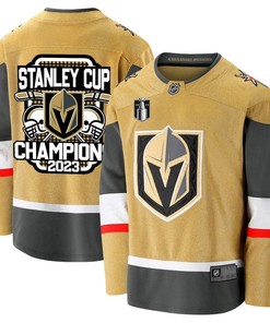 Vegas Golden Knights Crowned Champions 2023 Stanley Cup Men Jersey - Yellow