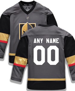 Vegas Golden Knights Fanatics Branded Replica Custom Jersey - Black Custom Jerseys Nhl