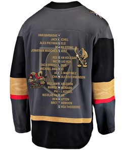 Vegas Golden Knights Journey to 2023 Stanley Cup Glory Men Jersey - Black