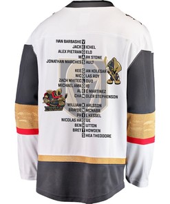 Vegas Golden Knights Players List 2023 Stanley Cup Men Jersey - White