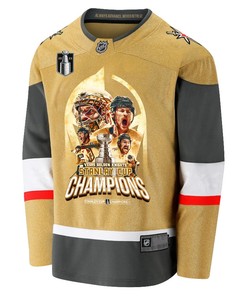 Vegas Golden Knights Unleashing Greatness 2023 Champions Stanley Cup Men Jersey - Gold