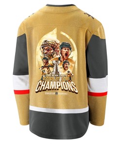Vegas Golden Knights Unleashing Greatness 2023 Champions Stanley Cup Men Jersey - Gold
