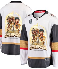 Vegas Golden Knights Unleashing Greatness 2023 Champions Stanley Cup Men Jersey - White