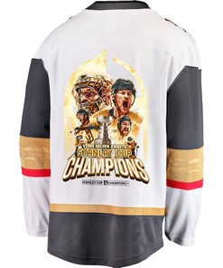Vegas Golden Knights Unleashing Greatness 2023 Champions Stanley Cup Men Jersey - White