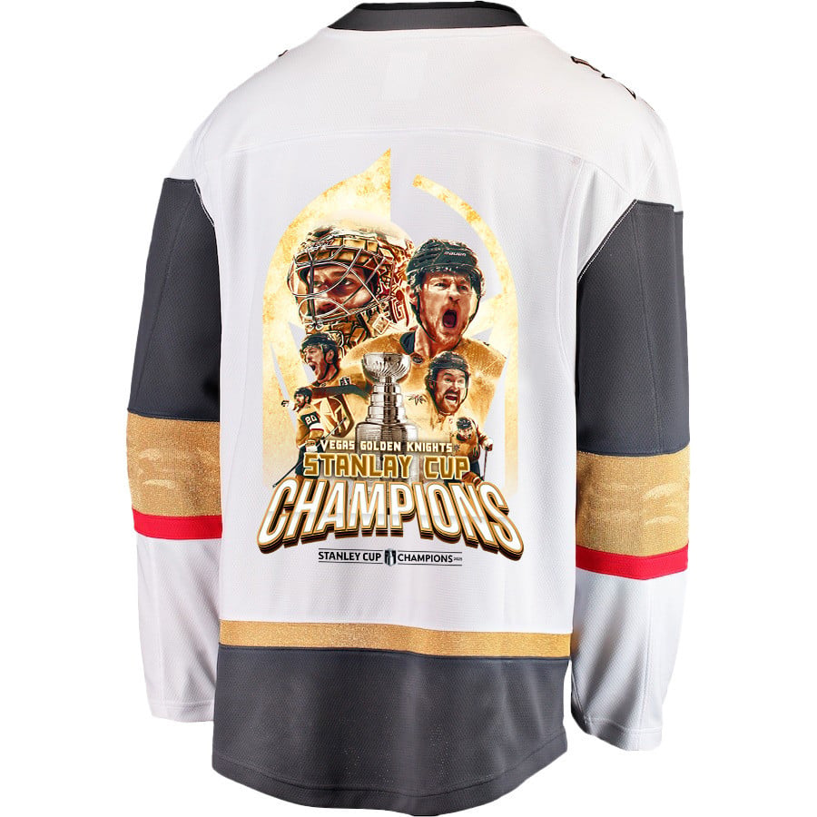 Vegas Golden Knights Unleashing Greatness 2023 Champions Stanley Cup Men Jersey - White