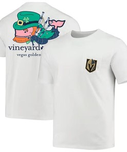 Vegas Golden Knights Vineyard Vines St. Patrick's Day T-Shirt - White