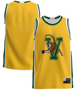 Vermont Catamounts Basketball Jersey - Gold Ncaa