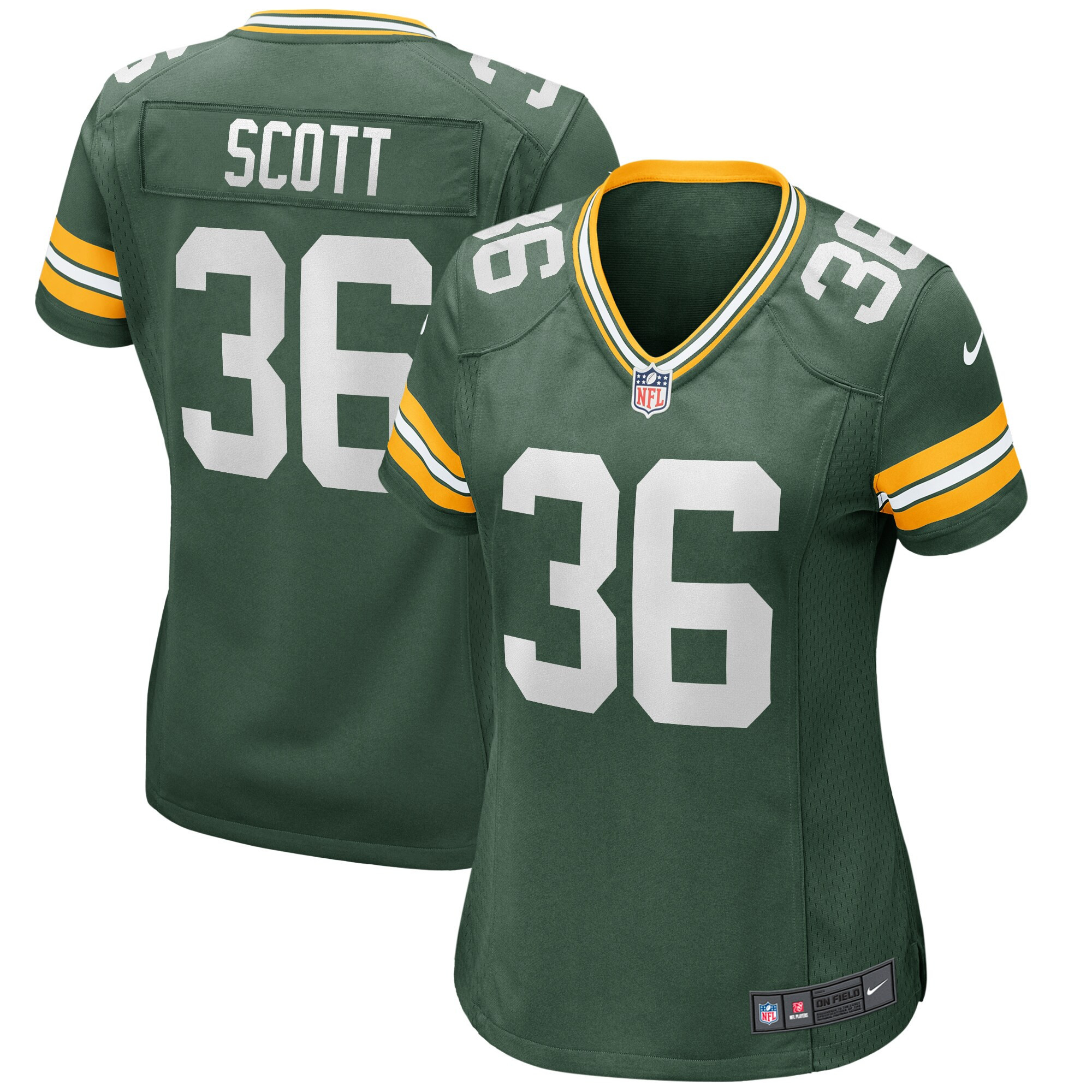 Vernon Scott Green Bay Packers Womens Game Jersey - Green Nfl