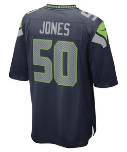 Vi Jones Seattle Seahawks Game Player Jersey - College Navy