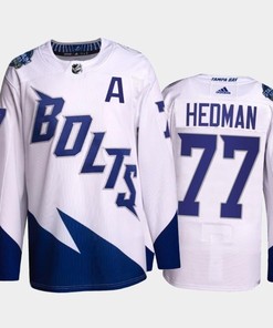 Victor Hedman Lightning 2022 Stadium Series White Primegreen Jersey, Men Jersey