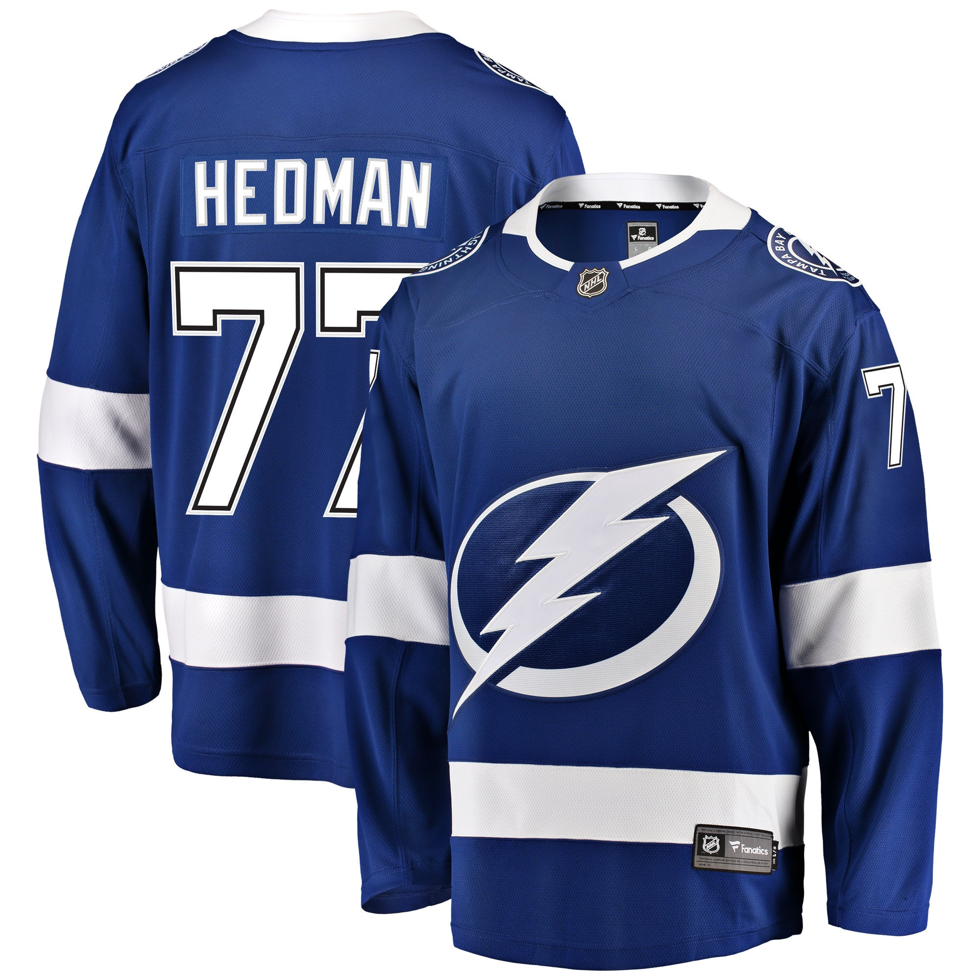 Victor Hedman Tampa Bay Lightning Fanatics Branded Home Premier Breakaway Player Jersey - Blue Nhl