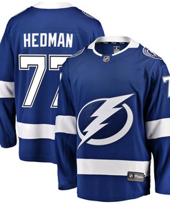 Victor Hedman Tampa Bay Lightning Fanatics Branded Home Premier Breakaway Player Jersey - Blue Nhl