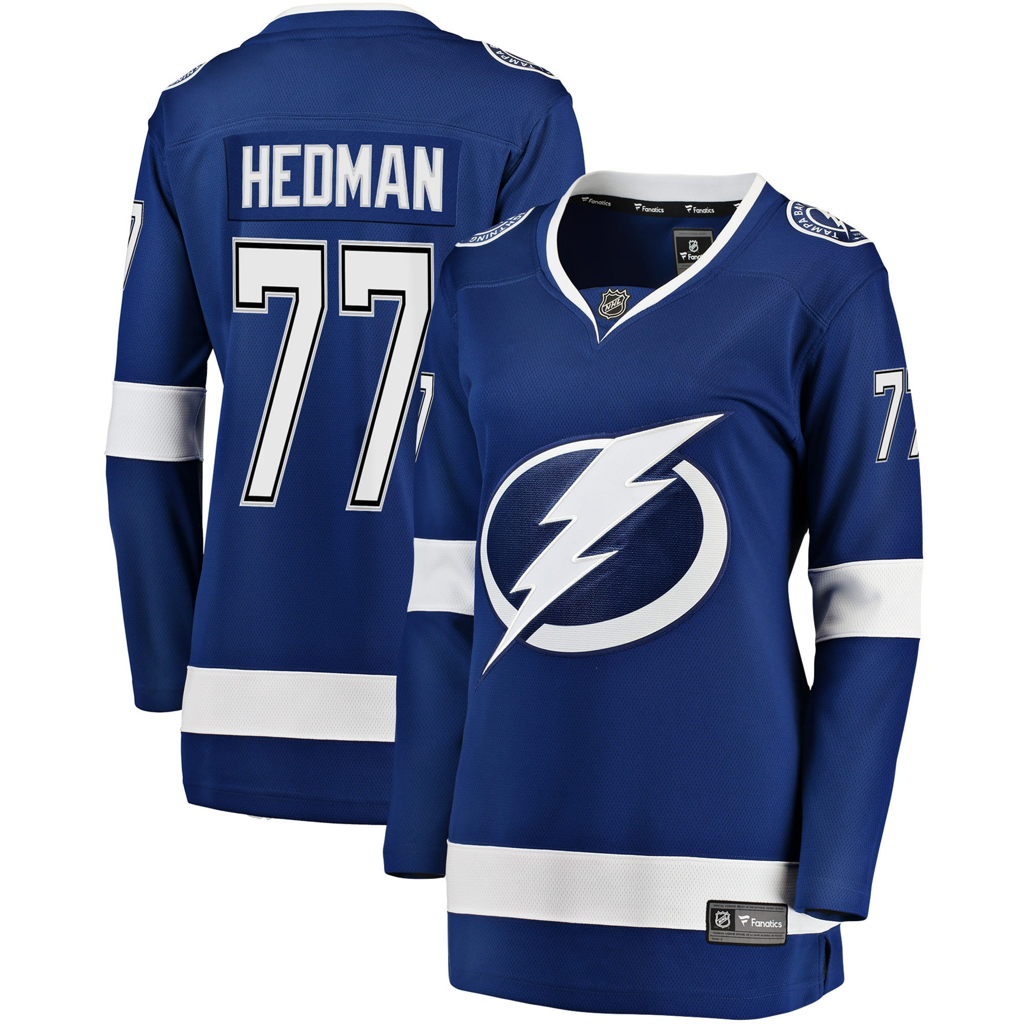 Victor Hedman Tampa Bay Lightning Fanatics Branded Womens Premier Breakaway Player Jersey - Blue Nhl