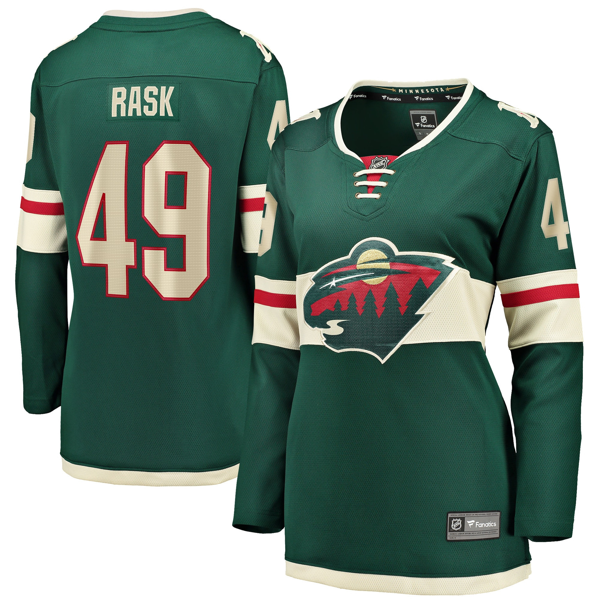 Victor Rask Minnesota Wild Fanatics Branded Womens Home Breakaway Player Jersey - Green Nhl