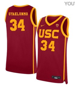 Victor Uyaelunmo 34 USC Trojans Elite Basketball Youth Jersey - Red
