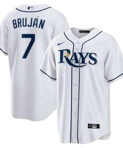 Vidal Bruján 7 Tampa Bay Rays Home Team Men Jersey - White