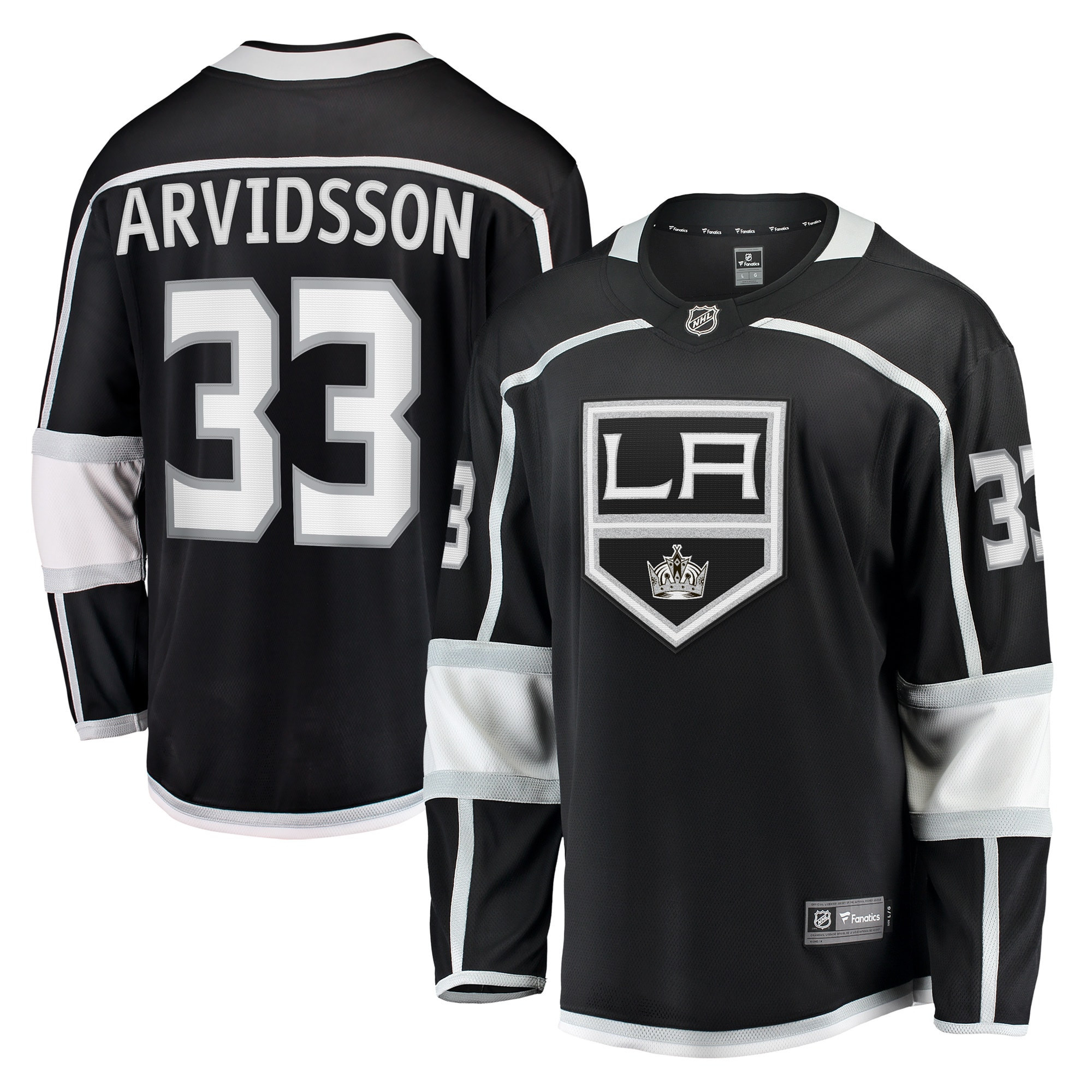 Viktor Arvidsson Los Angeles Kings Fanatics Branded Home Breakaway Player Jersey - Black Nhl