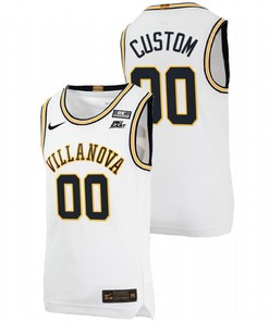 Villanova Wildcats College Basketball Throwback Men Custom Jersey - White