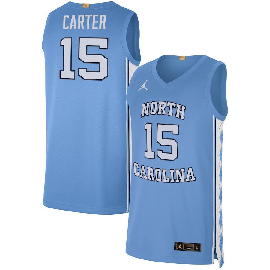 Vince Carter 15 North Carolina Tar Heels Alumni Limited Basketball Men Jersey - Carolina Blue