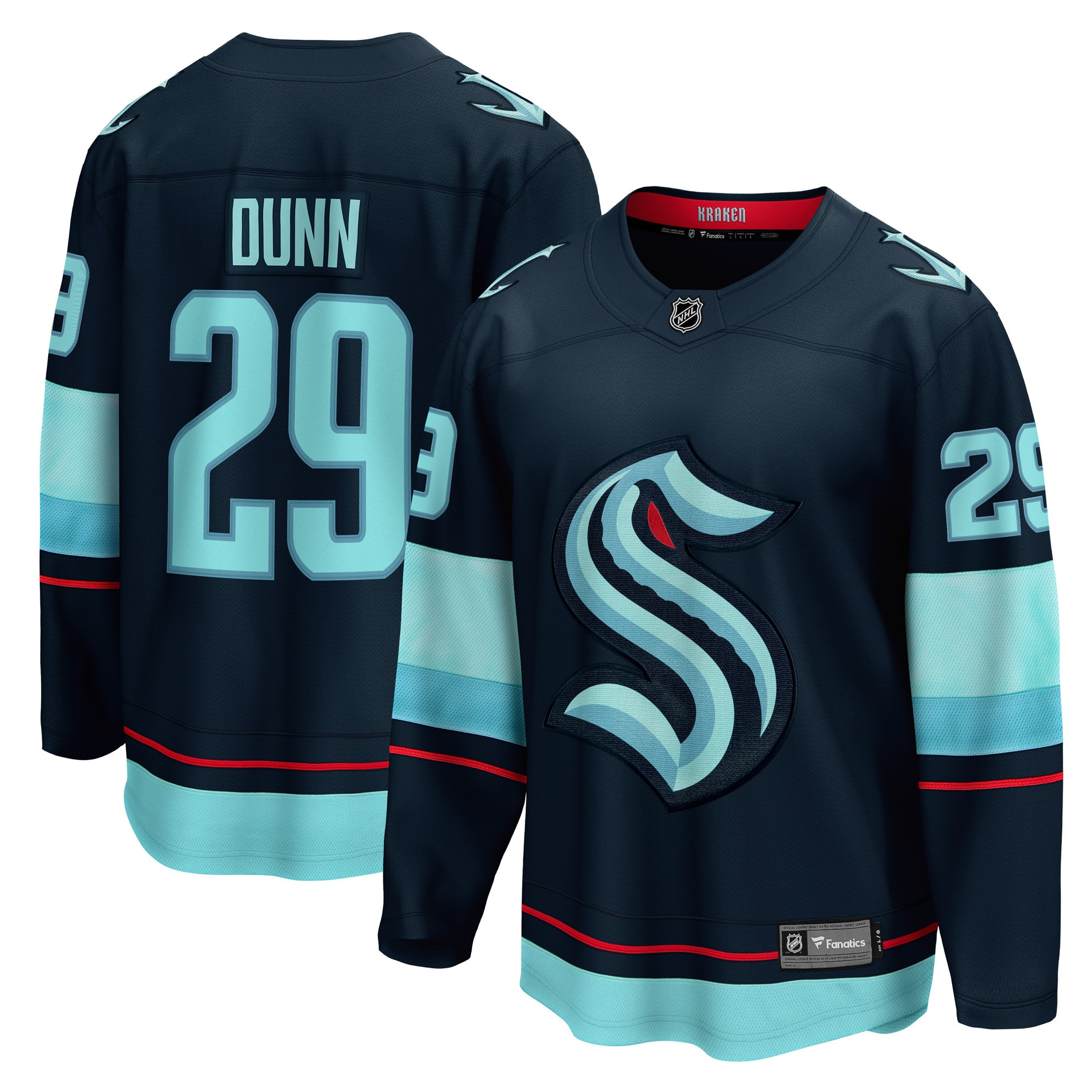Vince Dunn Seattle Kraken Fanatics Branded Home Breakaway Player Jersey - Deep Sea Blue Nhl