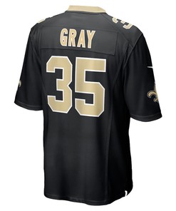 Vincent Gray New Orleans Saints Game Player Jersey - Black