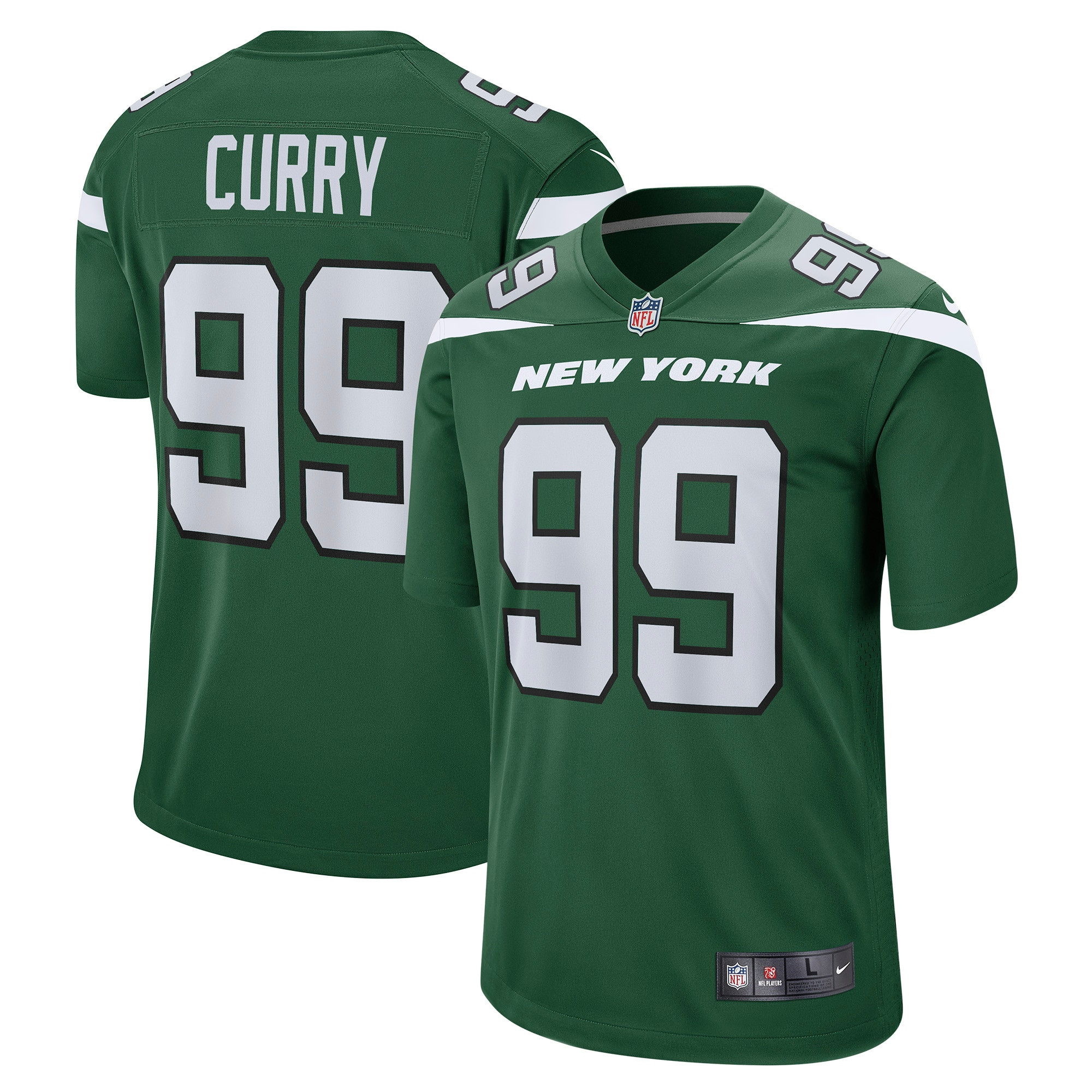 Vinny Curry New York Jets Game Jersey - Gotham Green Nfl