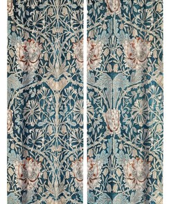 Vintage Boho Floral Blackout Curtain, William Morris Original Design