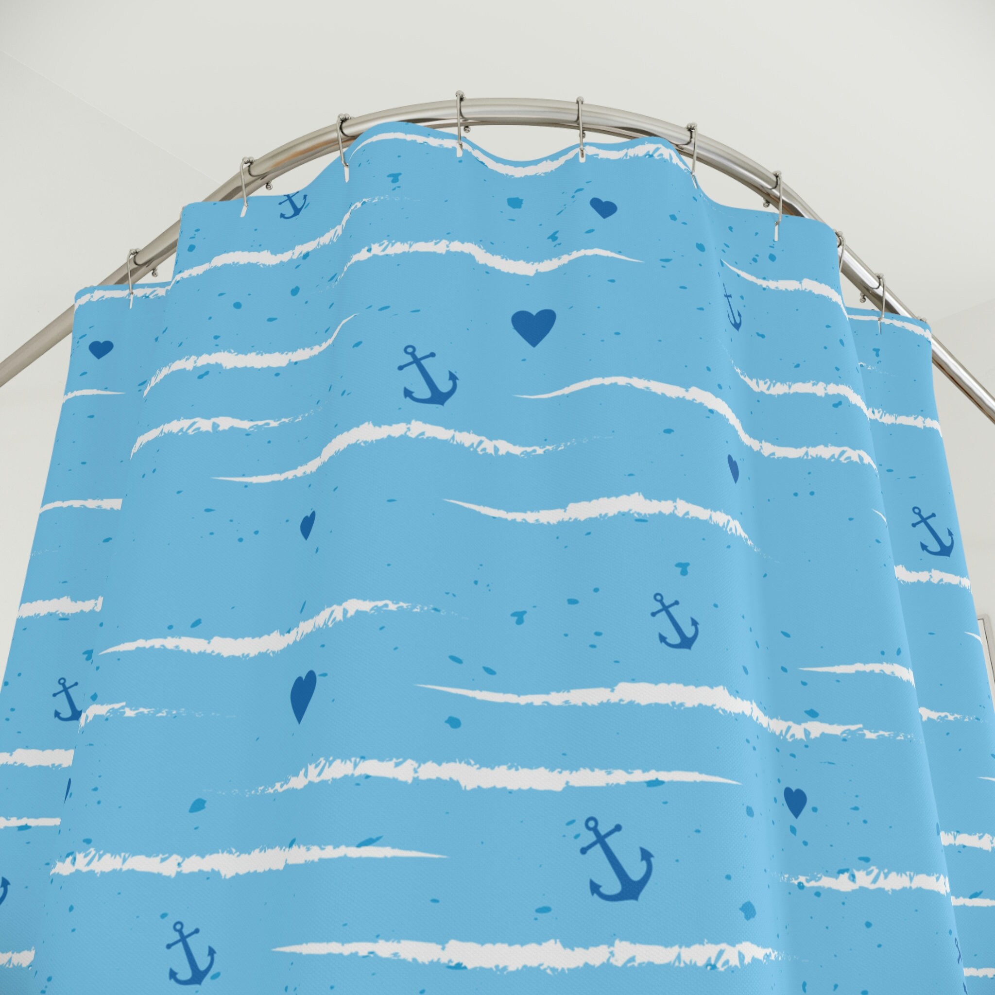 Vintage Diving Helmet and Octopus Shower Curtain for Bathroom Decor