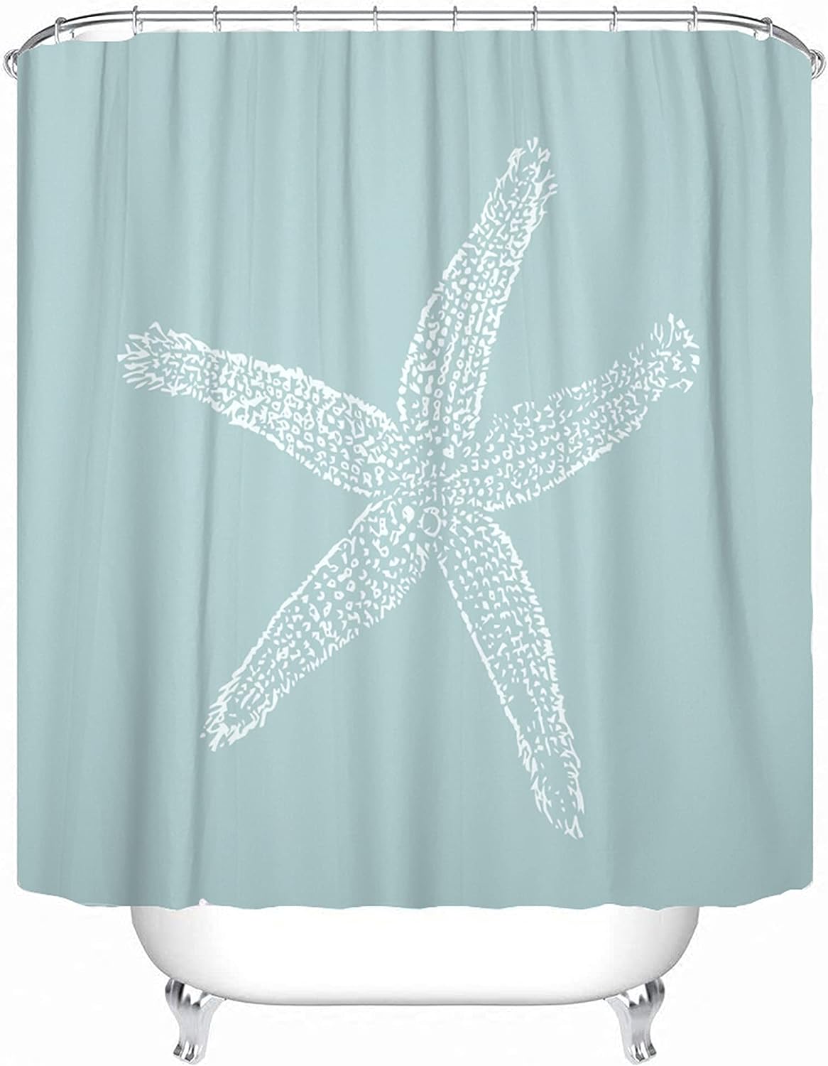 Vintage Floral Pattern Boho Shower Curtain - Abstract Design with Herbs and Wild Flowers Botanical Engraving Style for Bathroom