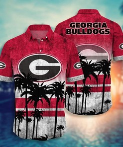 Vintage Georgia Bulldogs Uga Hawaiian Shirt Valentine'S Gift for Football Lovers