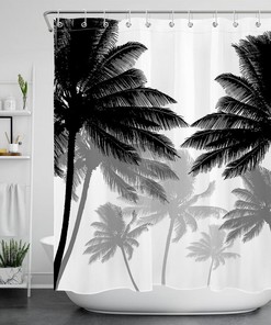 Vintage Sunset Shower Curtain - Abstract Design with Waterproof Material for Bathroom and Homecoming Gift