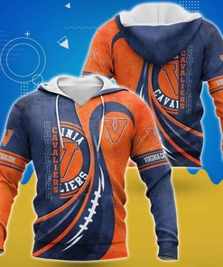 Virginia Cavaliers Ball Football 3D Hoodie Virginia Cavaliers Fan Gift Ideas