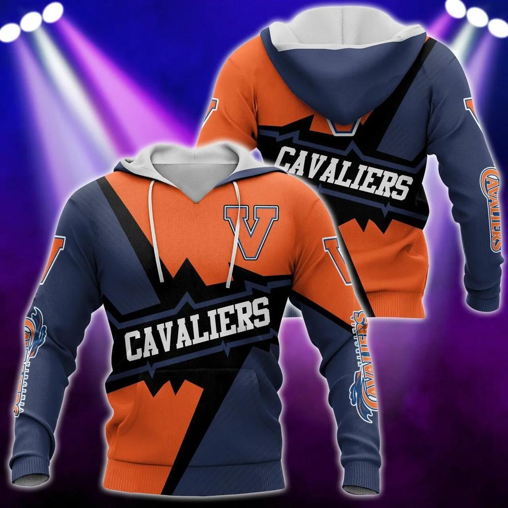 Virginia Cavaliers Logo for Gift Fathe's Day, Mother's Day 3D Hoodie Virginia Cavaliers Gifts for Men