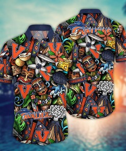 Virginia Cavaliers NCAA Flower Hawaii Shirt For Fans Ver 15