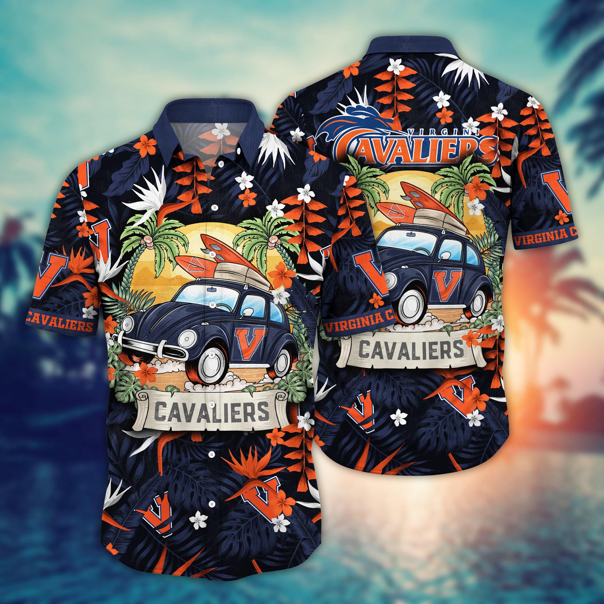 Virginia Cavaliers NCAA Flower Hawaii Shirt For Fans Ver 2